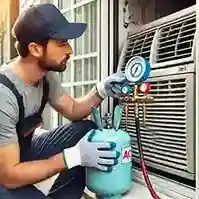 window ac gas filling